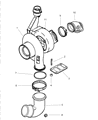 Diagram for 1998 Dodge Ram 3500 Turbocharger - R5010280AA