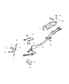 Diagram for Jeep Compass Shift Cable - 68302137AA