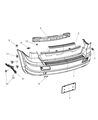 Diagram for 2009 Dodge Journey Bumper - 68034462AC