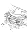 Diagram for Jeep Grand Cherokee Radiator Support - 55394098AE