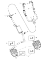 Diagram for 2015 Chrysler 300 Muffler - 68227346AC