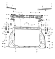 Diagram for Mopar Radiator Support - 68244425AA