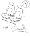 Diagram for 2003 Chrysler PT Cruiser Seat Cover - XM291DVAA