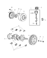 Diagram for Dodge Grand Caravan Piston - 5019338AB