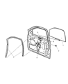 Diagram for Jeep Grand Cherokee Window Regulator - 55363287AA