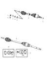 Diagram for 2012 Jeep Compass Axle Shaft - 5273438AF