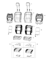 Diagram for Jeep Gladiator Seat Cover - 6PU23NR3AE