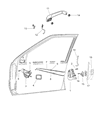 Diagram for Jeep Door Latch Assembly - 4798914AB