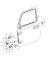 Diagram for 2020 Jeep Gladiator Door Check - 68297663AB