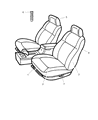 Diagram for 2001 Dodge Intrepid Seat Cover - UF731DVAA