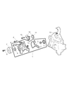 Diagram for 2006 Chrysler Crossfire Water Pump Gasket - 5096526AA