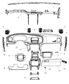 Diagram for Dodge Charger Glove Box - 1QF13DX9AE