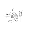 Diagram for Jeep Grand Cherokee Water Pump Gasket - 53010419AB