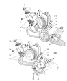 Diagram for 1999 Dodge Dakota Power Steering Hose - 52038061AB