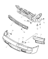 Diagram for Chrysler PT Cruiser Bumper - 5017870AA