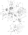 Diagram for 2003 Dodge Dakota A/C Idler Pulley - 53009508