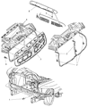 Diagram for 2009 Dodge Ram 4500 Grille - 5JY121SPAF