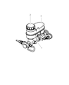 Diagram for 2000 Chrysler Sebring Brake Master Cylinder - 4764194