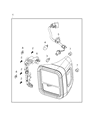 Diagram for Jeep Gladiator Back Up Light - 68336576AF