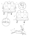 Diagram for 1996 Chrysler Town & Country Seat Cushion - MV39SC3