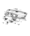 Diagram for Chrysler Pacifica Automatic Transmission Shift Levers - 68240089AJ