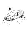 Diagram for 2012 Dodge Dart Clock Spring - 56046816AC