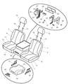 Diagram for 2002 Dodge Ram 1500 Seat Heater - 5080609AA