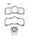 Diagram for 2009 Chrysler PT Cruiser Speedometer - 5172349AB