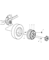 Diagram for 2003 Dodge Dakota Spare Wheel - 5HF00S4AAA