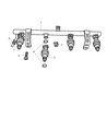 Diagram for Chrysler PT Cruiser Fuel Injector - 4891574AA