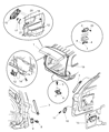 Diagram for 2003 Dodge Durango Liftgate Hinge - 55257015AD