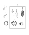 Diagram for 2017 Ram ProMaster 2500 Car Key - 68355616AA