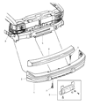 Diagram for 1998 Jeep Grand Cherokee Bumper - 5FY81VF7AB