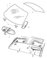 Diagram for 2003 Dodge Neon Car Mirror - 5008648AB