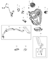 Diagram for Chrysler Pacifica Blend Door Actuator - 68313477AA