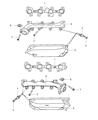 Diagram for 2008 Jeep Grand Cherokee Exhaust Manifold - 53013793AE