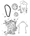 Diagram for 2006 Jeep Grand Cherokee Timing Chain Tensioner - 5037593AA