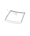 Diagram for 2015 Jeep Grand Cherokee Windshield - 68213826AB