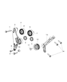 Diagram for 2015 Ram ProMaster 1500 A/C Idler Pulley - 4627039AA