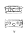 Diagram for 2011 Jeep Grand Cherokee A/C Switch - 68111110AN