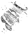 Diagram for Ram 2500 Dash Panels - 68095929AA