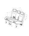 Diagram for 2007 Chrysler Town & Country Seat Cushion - 1DW151D1AB