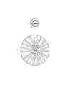 Diagram for Chrysler Pacifica Wheel Cover - 4726536AB