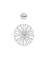 Diagram for 2017 Chrysler Pacifica Wheel Cover - 4726536AB