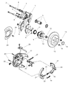 Diagram for Chrysler PT Cruiser Wheel Hub - 4860074AA