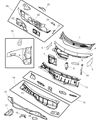 Diagram for 2004 Chrysler Pacifica Dash Panels - 4719645AA