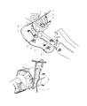 Diagram for 2003 Jeep Wrangler Shock And Strut Mount - 52008780