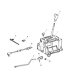 Diagram for 2006 Chrysler Crossfire Automatic Transmission Shifter - 5114036AA