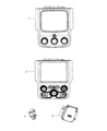 Diagram for 2014 Ram 1500 A/C Switch - 68239170AB