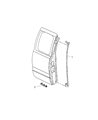 Diagram for 2000 Dodge Ram 2500 Weather Strip - 55275041AG